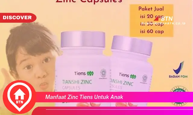 manfaat zinc tiens untuk anak