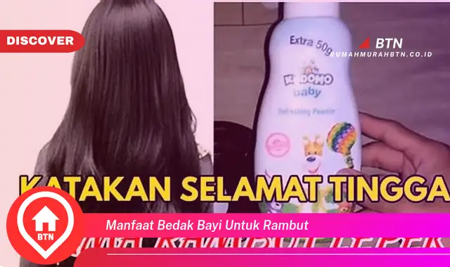 manfaat bedak bayi untuk rambut