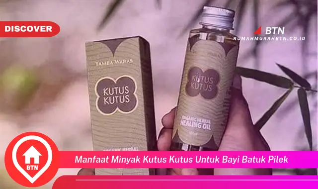 manfaat minyak kutus kutus untuk bayi batuk pilek