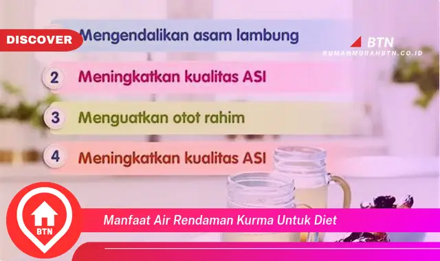 manfaat air rendaman kurma untuk diet