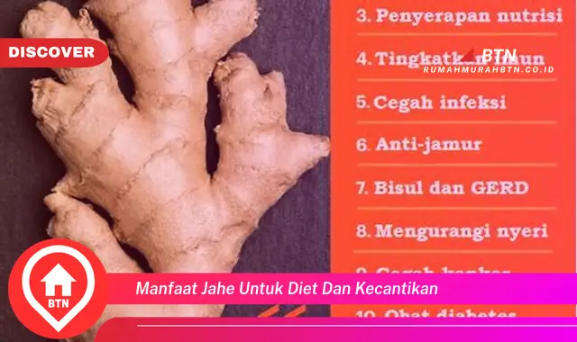 manfaat jahe untuk diet dan kecantikan