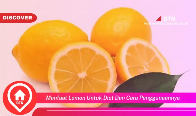 manfaat lemon untuk diet dan cara penggunaannya