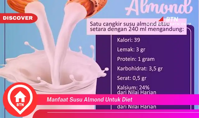 manfaat susu almond untuk diet