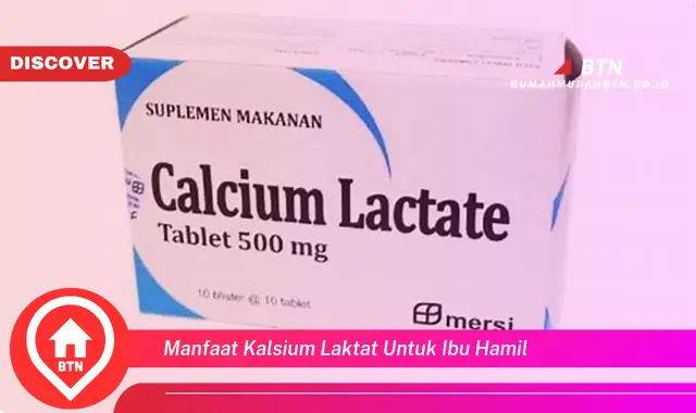 manfaat kalsium laktat untuk ibu hamil