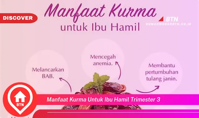 manfaat kurma untuk ibu hamil trimester 3