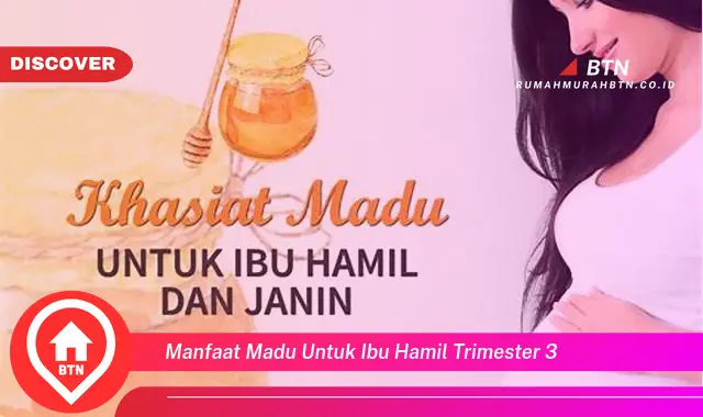 manfaat madu untuk ibu hamil trimester 3