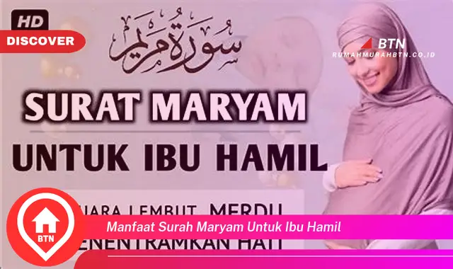 manfaat surah maryam untuk ibu hamil