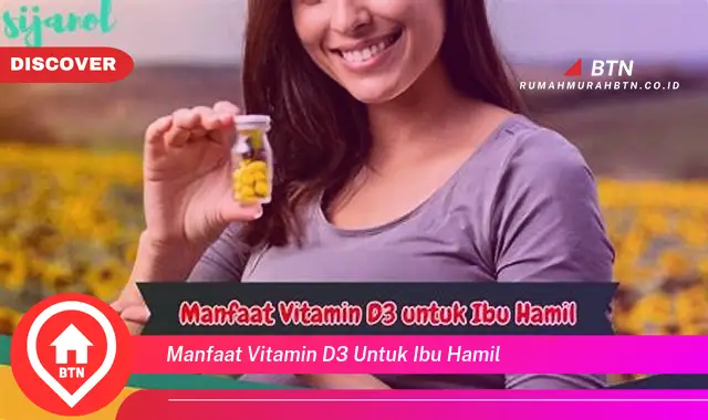 manfaat vitamin d3 untuk ibu hamil