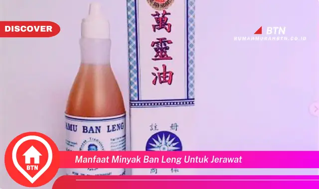 manfaat minyak ban leng untuk jerawat