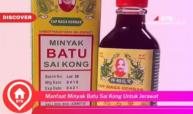 manfaat minyak batu sai kong untuk jerawat