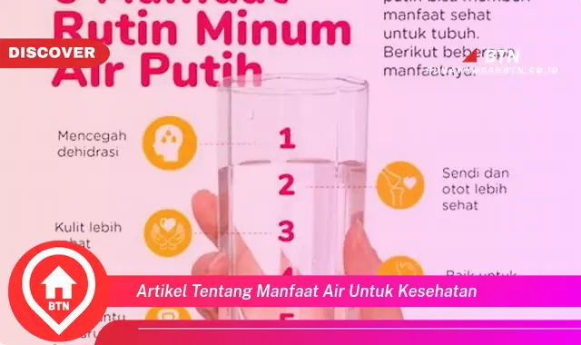 artikel tentang manfaat air untuk kesehatan