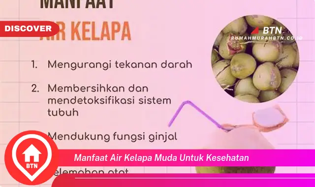 manfaat air kelapa muda untuk kesehatan