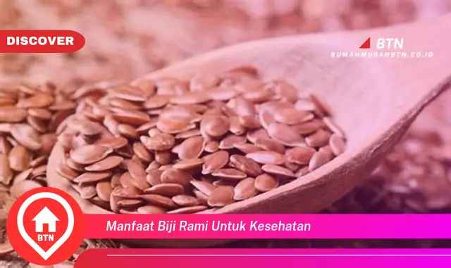 manfaat biji rami untuk kesehatan