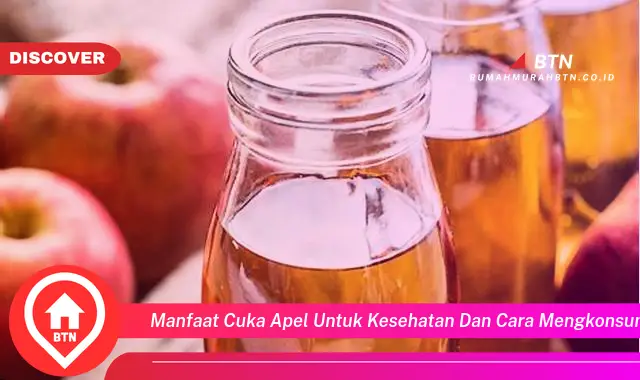 manfaat cuka apel untuk kesehatan dan cara mengkonsumsinya