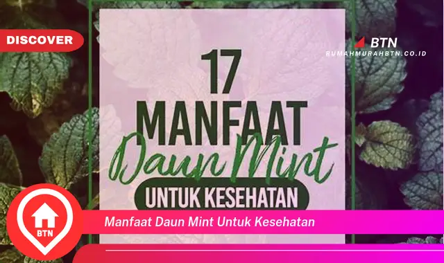 manfaat daun mint untuk kesehatan