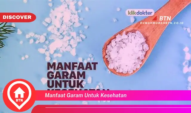 manfaat garam untuk kesehatan