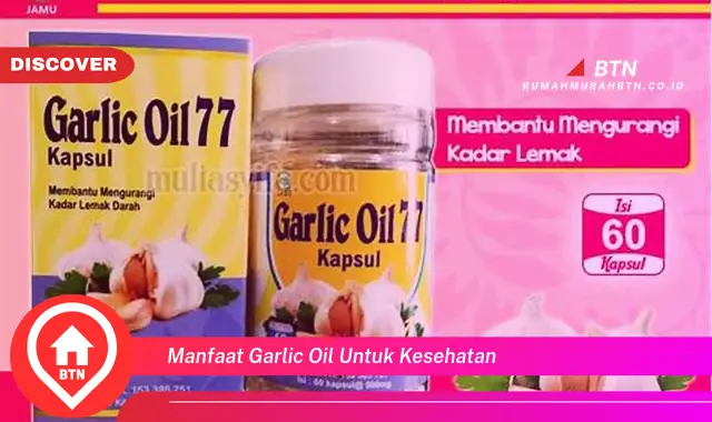 manfaat garlic oil untuk kesehatan