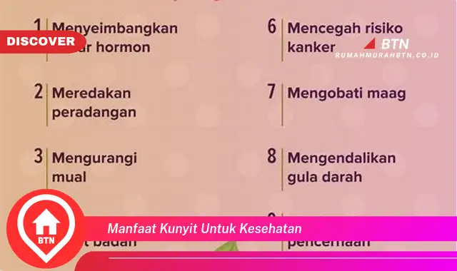 manfaat kunyit untuk kesehatan