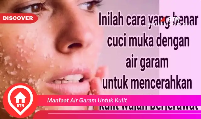 manfaat air garam untuk kulit