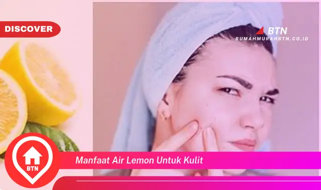 manfaat air lemon untuk kulit