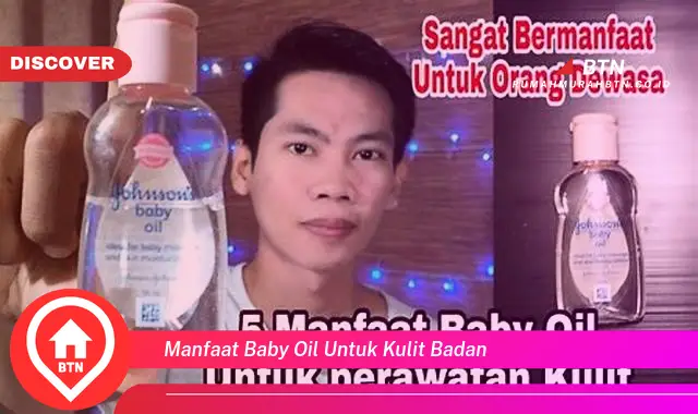 manfaat baby oil untuk kulit badan