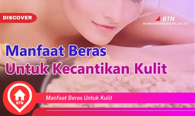 manfaat beras untuk kulit