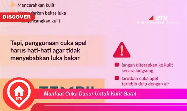 manfaat cuka dapur untuk kulit gatal