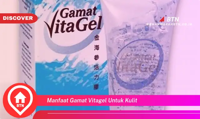 manfaat gamat vitagel untuk kulit