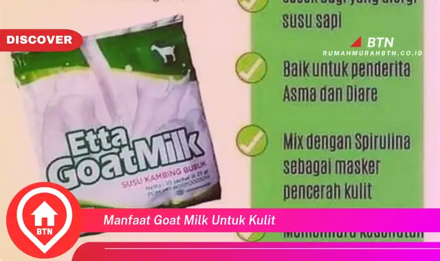 manfaat goat milk untuk kulit