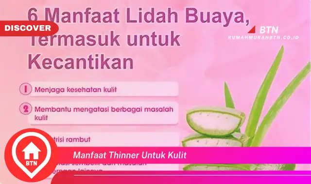 manfaat thinner untuk kulit