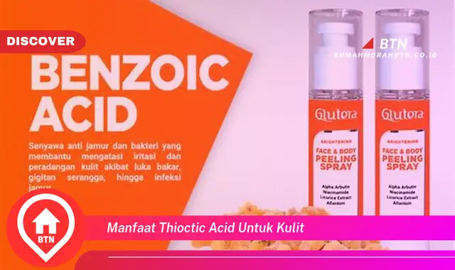 manfaat thioctic acid untuk kulit