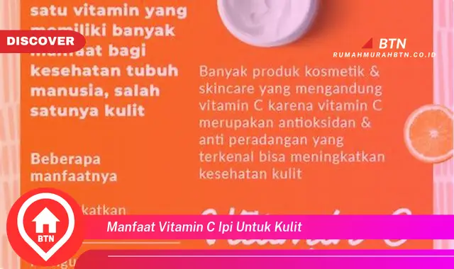 manfaat vitamin c ipi untuk kulit