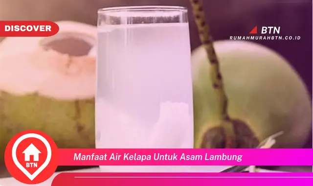 manfaat air kelapa untuk asam lambung