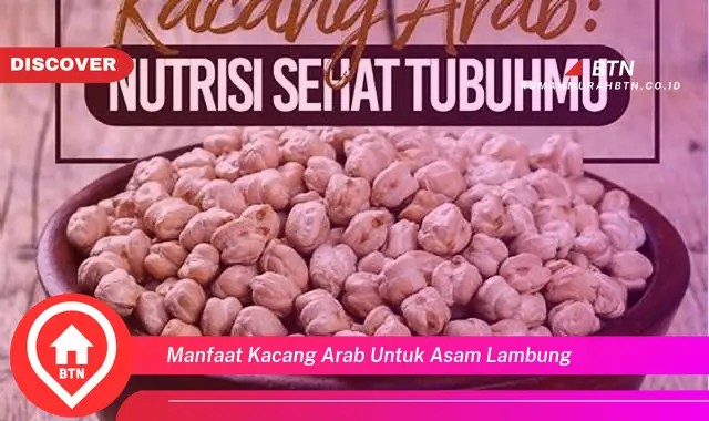 manfaat kacang arab untuk asam lambung