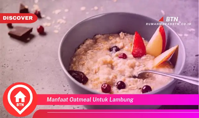 manfaat oatmeal untuk lambung