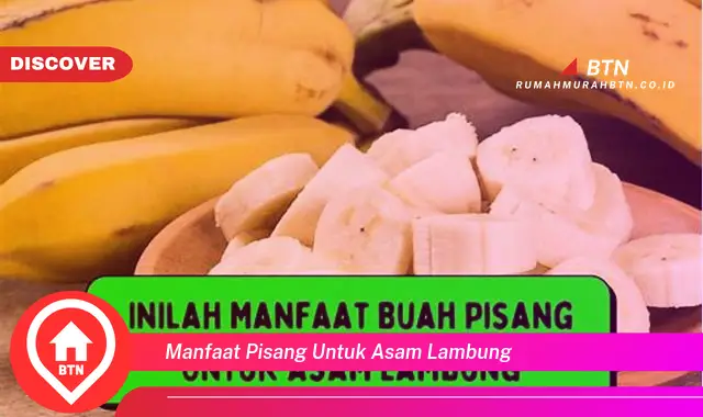 manfaat pisang untuk asam lambung