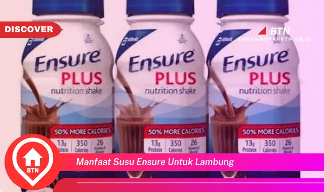 manfaat susu ensure untuk lambung