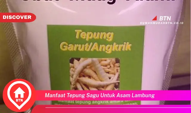 manfaat tepung sagu untuk asam lambung