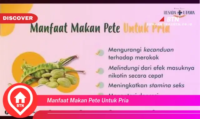 manfaat makan pete untuk pria