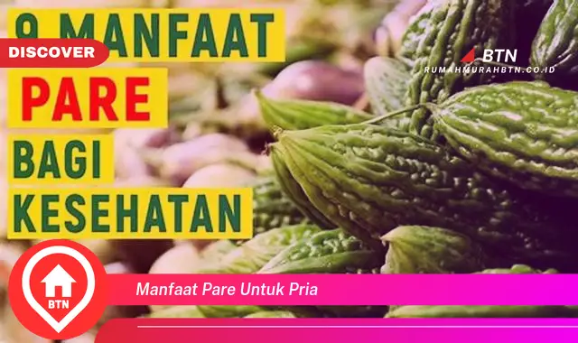 manfaat pare untuk pria