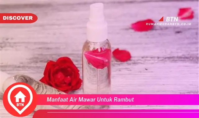 manfaat air mawar untuk rambut