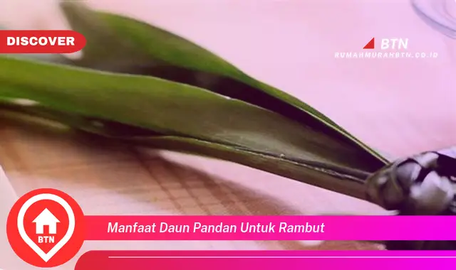 manfaat daun pandan untuk rambut