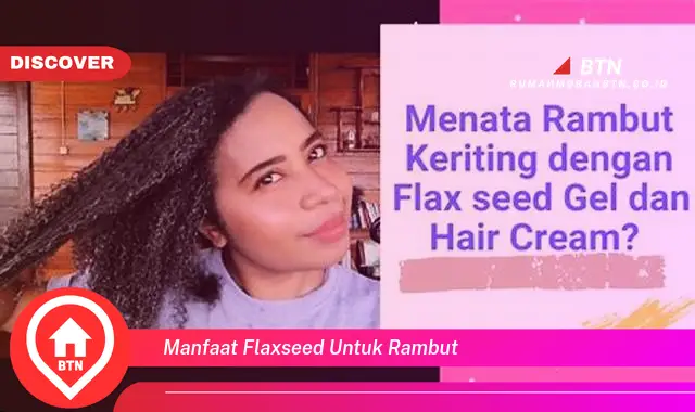 manfaat flaxseed untuk rambut