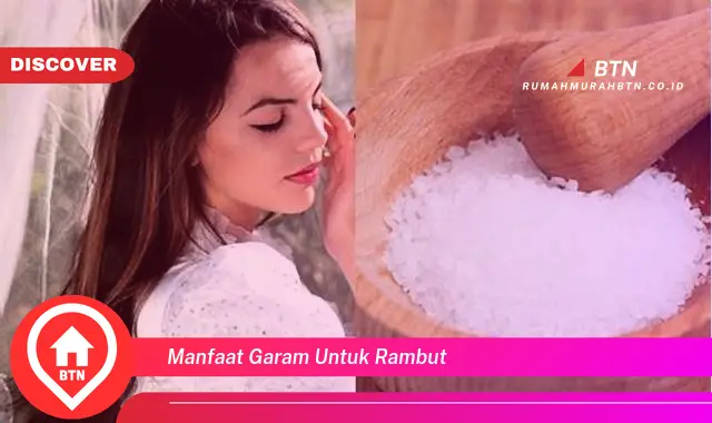 manfaat garam untuk rambut