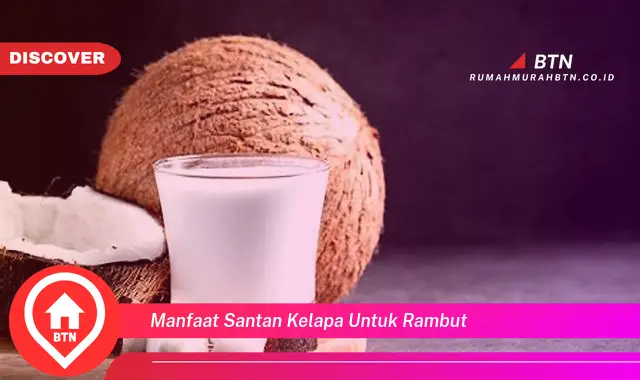 manfaat santan kelapa untuk rambut