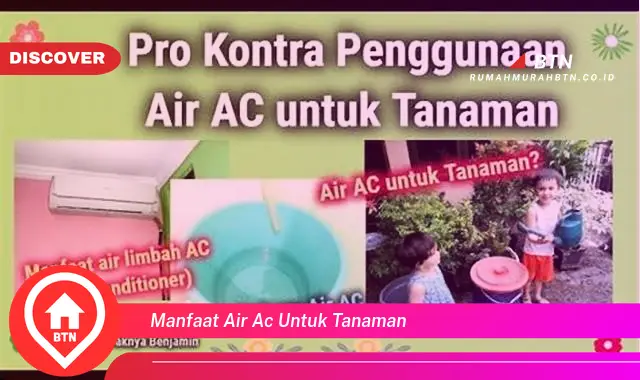 manfaat air ac untuk tanaman