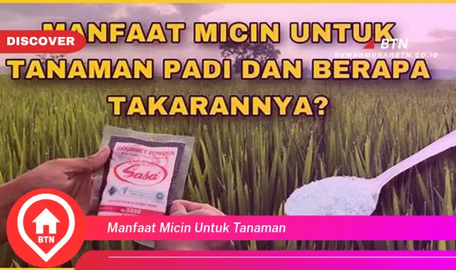 manfaat micin untuk tanaman