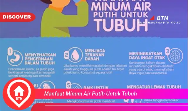 manfaat minum air putih untuk tubuh