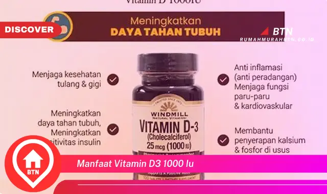 manfaat vitamin d3 1000 iu